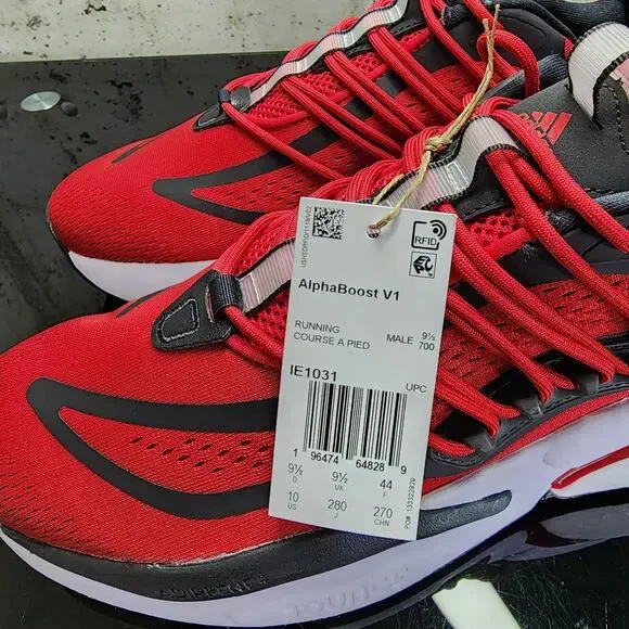 MSRP $130 Louisville Alphaboost V1 Shoes Men's 10 Red/Black - Picture 7 of 7